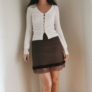 Cardigan With Faux Pearls